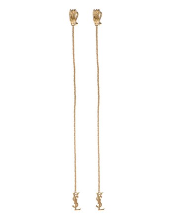 Gold Opyum Monogram Earrings
