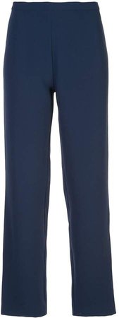 crepe straight trousers