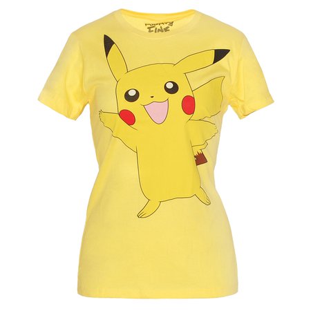 Pokemon Shirts - Pokemon Pikachu Wave Junior Ladies T-Shirt by Animation Shops