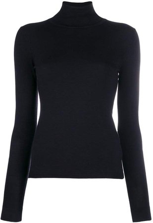 knitted roll neck top