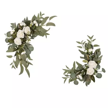 2x Hanging Artificial Flower Swag Green Leaves Wedding Arch Flowers for Wedding Ceremony Reception | Google Shopping