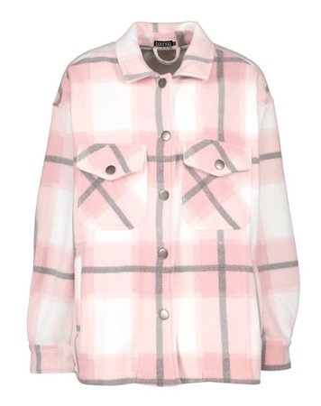pink flanell coat