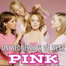 mean girls wednesdays we wear pink