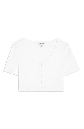 Topshop Crop Button Front Shirt | Nordstrom
