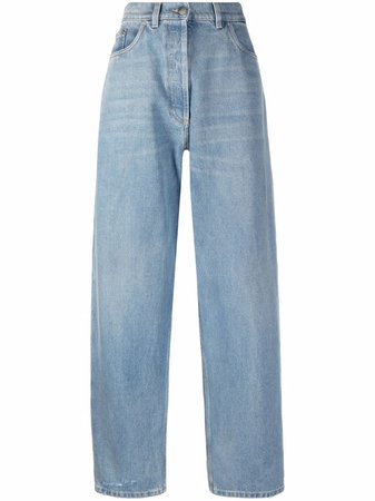 Prada straight-jeans Med Logotypplakett - Farfetch