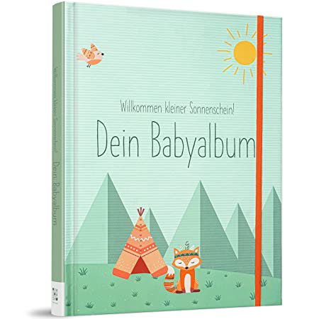 TWIVEE - Babyalbum - Babybuch zum Eintragen - Mädchen und Jungen - Baby - Erinnerungsbuch für das erste Jahr: Amazon.de: Baby