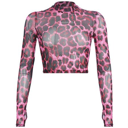 Pink Leopard Crop | Own Saviour