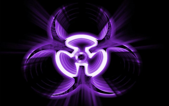 Purple Biohazard Symbol