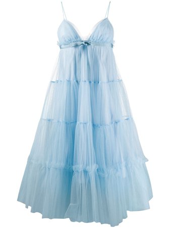 Brognano Tulle Babydoll Midi Dress Ss20 | Farfetch.com