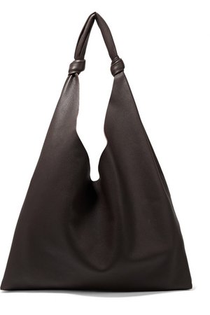 The Row | Bindle textured-leather shoulder bag | NET-A-PORTER.COM