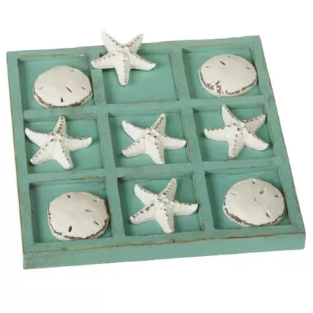 Ganz Starfish & Sand Dollar Tic-Tac-Toe Board – Lijo Décor