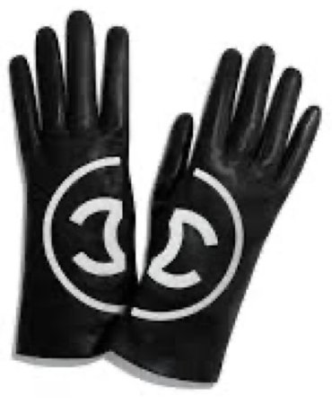 Black Chanel gloves