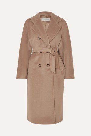Camel 101801 Icon double-breasted wool and cashmere-blend coat | Max Mara | NET-A-PORTER