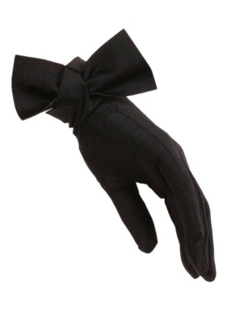 Black Bow Gloves