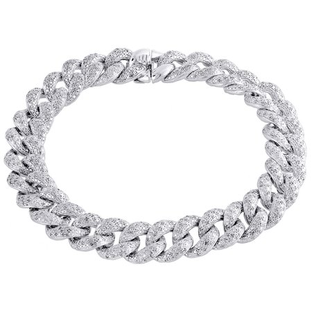 pave silver bracelet
