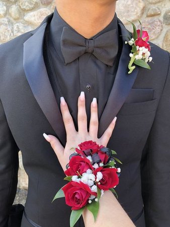 Rose Corsage & Boutonniere Combo in Voorhees, NJ | Green Lea