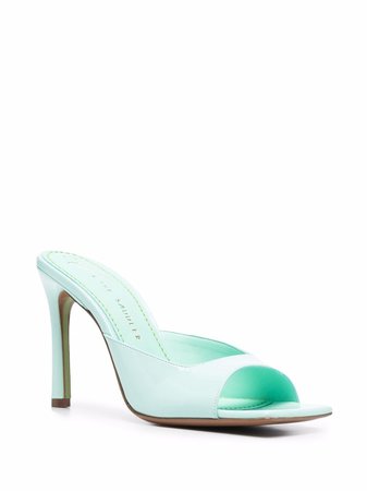 THE SADDLER open-toe Patent Sandals - Farfetch