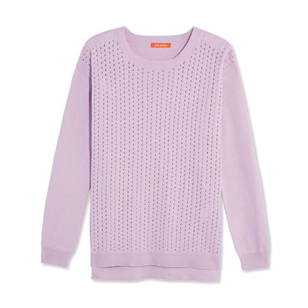 Textured Pullover in Light Lilac from Joe Fresh
