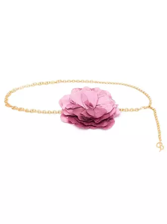 Blumarine floral-appliqué Chain Belt - Farfetch
