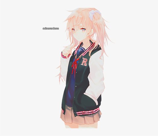 Anime, Blonde Hair, And Modern Image - Anime Girl With Pink Hair High School PNG Image | Transparent PNG Free Download on SeekPNG