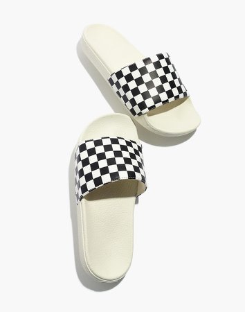 Vans Slide-On Sandals in Checkerboard