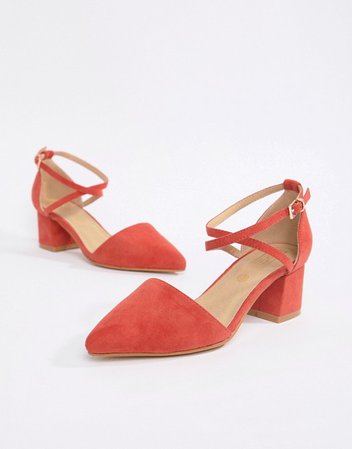Truffle Collection Wide Fit Pointed Mid Heels | ASOS