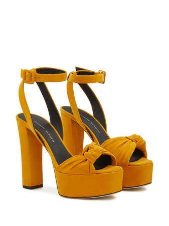 Shop Giuseppe Zanotti suede high platform sandals with Express Delivery - FARFETCH