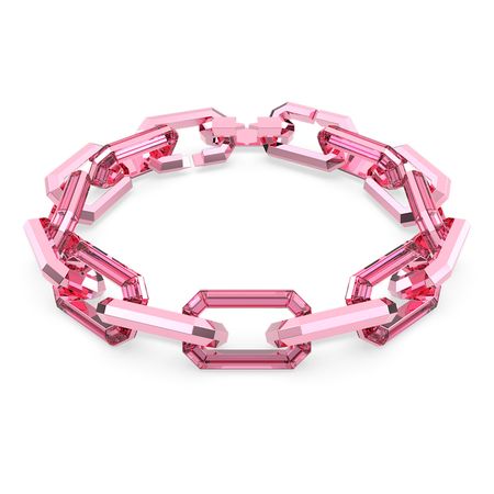 Lucent necklace, Pink | Swarovski