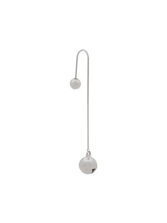 Silver AMI hanging bell earring - Farfetch