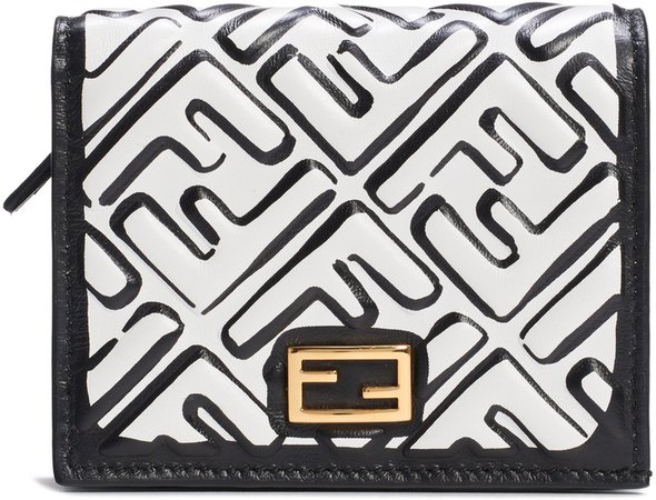 x Joshua Vides Small Baguette FF Logo Leather Wallet