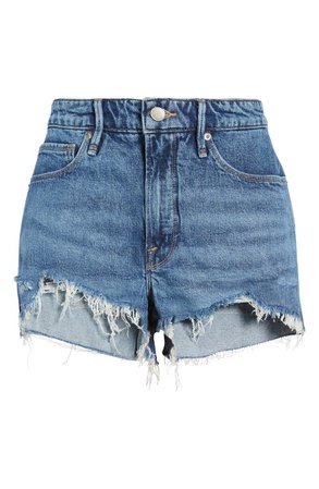 Good American Good Girlfriend Cutoff Denim Shorts | Nordstrom
