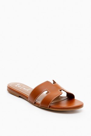Cognac Leather Alibi Sandals