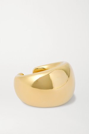 Jennifer Fisher | New Cylinder gold-plated ring | NET-A-PORTER.COM