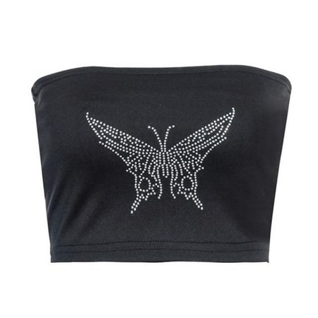 rhinestone butterfly top
