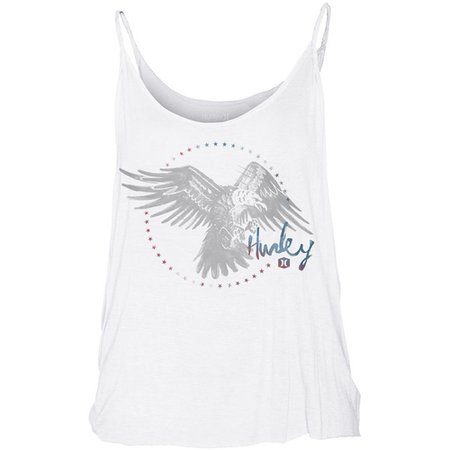 Hurley Women's Tank Top - Eagle Spirit - White - Surf and Dirt