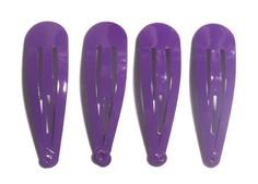 24 Pcs Purple color Girl Hair Clips findings size 40 mm.