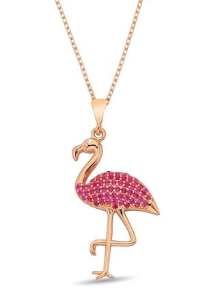 flamingo necklace