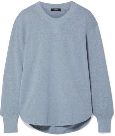 Organic Cotton-jersey Sweatshirt - Light blue