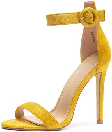 Amazon.com | Herstyle Charming Women’s Open Toe Ankle Strap Stiletto Heel Dress Sandals Elegant Wedding Party Shoes | Heeled Sandals