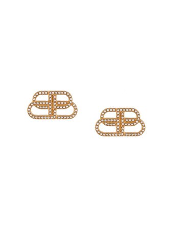 Balenciaga BB Small Stud Earrings - Farfetch