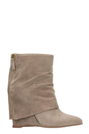 The Seller Beige Suede Ankle Boots