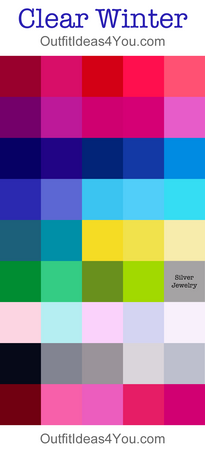 pure winter color palette - Google Search