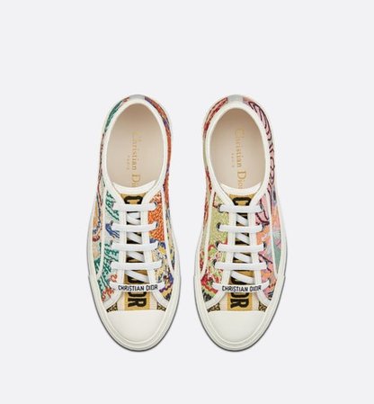 Walk'n'Dior Sneaker Multicolor Dior In Lights Embroidered Cotton - Shoes - Women's Fashion | DIOR