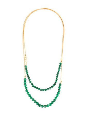 Crystalline Jade Beads Necklace