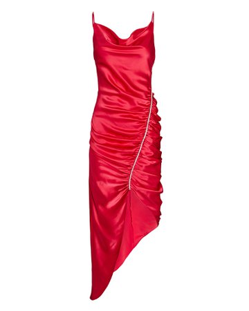 Cinq à Sept Emilia Asymmetric Silk Dress | INTERMIX®