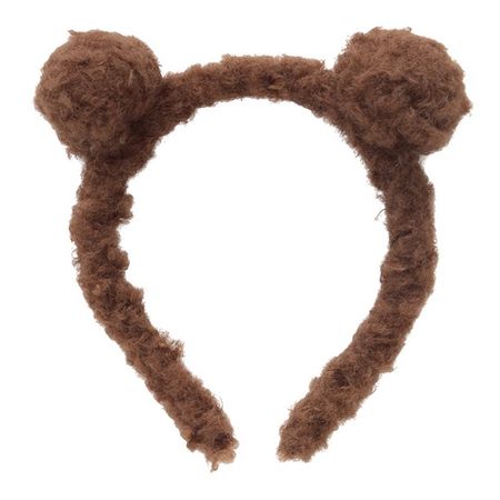 NICEXMAS Sweet and Lovely Plush Ball Bear Ears Hair Funny Decor Hair for Kid Child Girl (Dark Brown) - Walmart.com