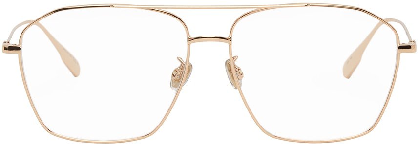Rose Gold Aviator Stellaire014F Glasses by Dior on Sale