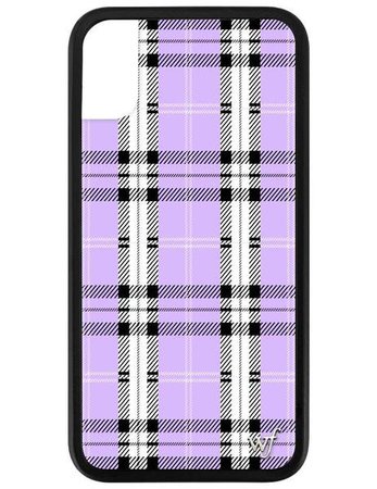 Lavender Plaid iPhone X/Xs Case – Wildflower Cases