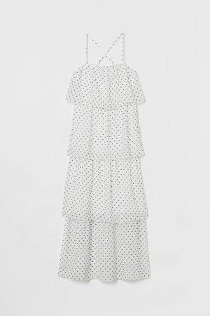 Tiered Maxi Dress - White