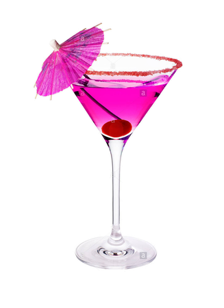 pink martini cocktail umbrella